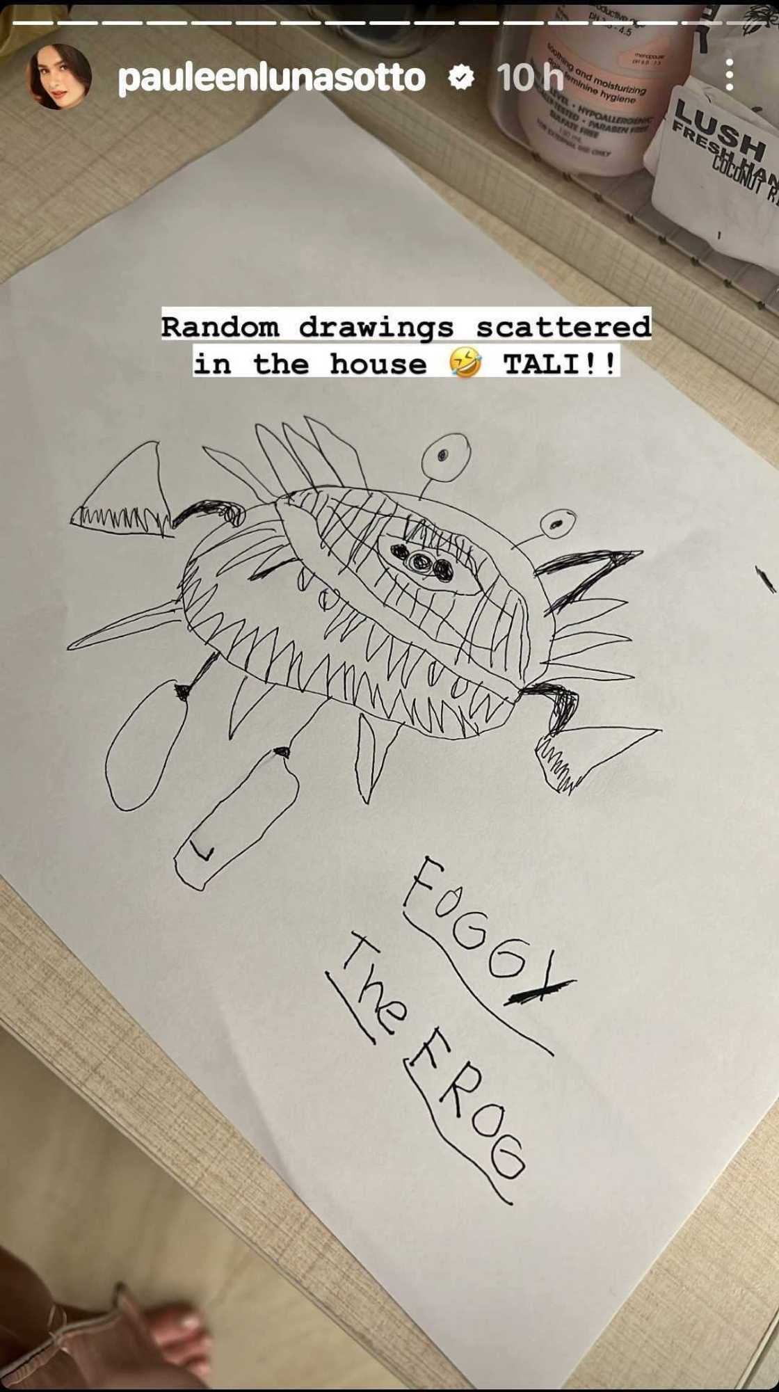Pauleen Luna, ibinida ang nakitang artworks ni Tali Sotto: “Random drawings scattered in the house” Pauleen Luna, ibinida ang nakitang artworks ni Tali Sotto: “Random drawings scattered in the house”
