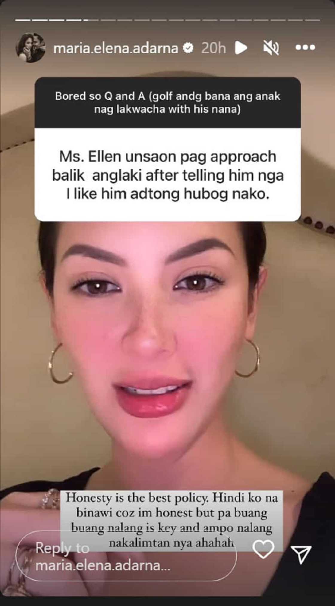 Ellen Adarna, nagbigay payo ano gagawin ng babaeng nakainom kung nais bawiin sinabi sa guy na gusto niya ito Ellen Adarna, nagbigay payo ano gagawin ng babaeng nakainom kung nais bawiin sinabi sa guy na gusto niya ito
