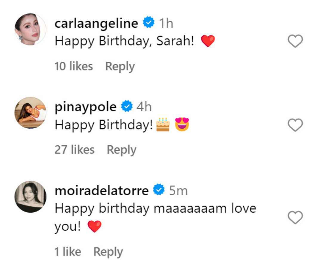 Birthday post ni Sarah Lahbati, umani ng pagbati mula sa celebs Birthday post ni Sarah Lahbati, umani ng pagbati mula sa celebs
