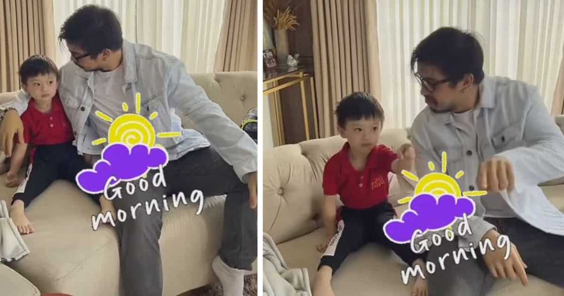 Rodjun Cruz, ibinida ang cute na pagsayaw ni Baby Joaquin kahit inaantok pa Rodjun Cruz, ibinida ang cute na pagsayaw ni Baby Joaquin kahit inaantok pa