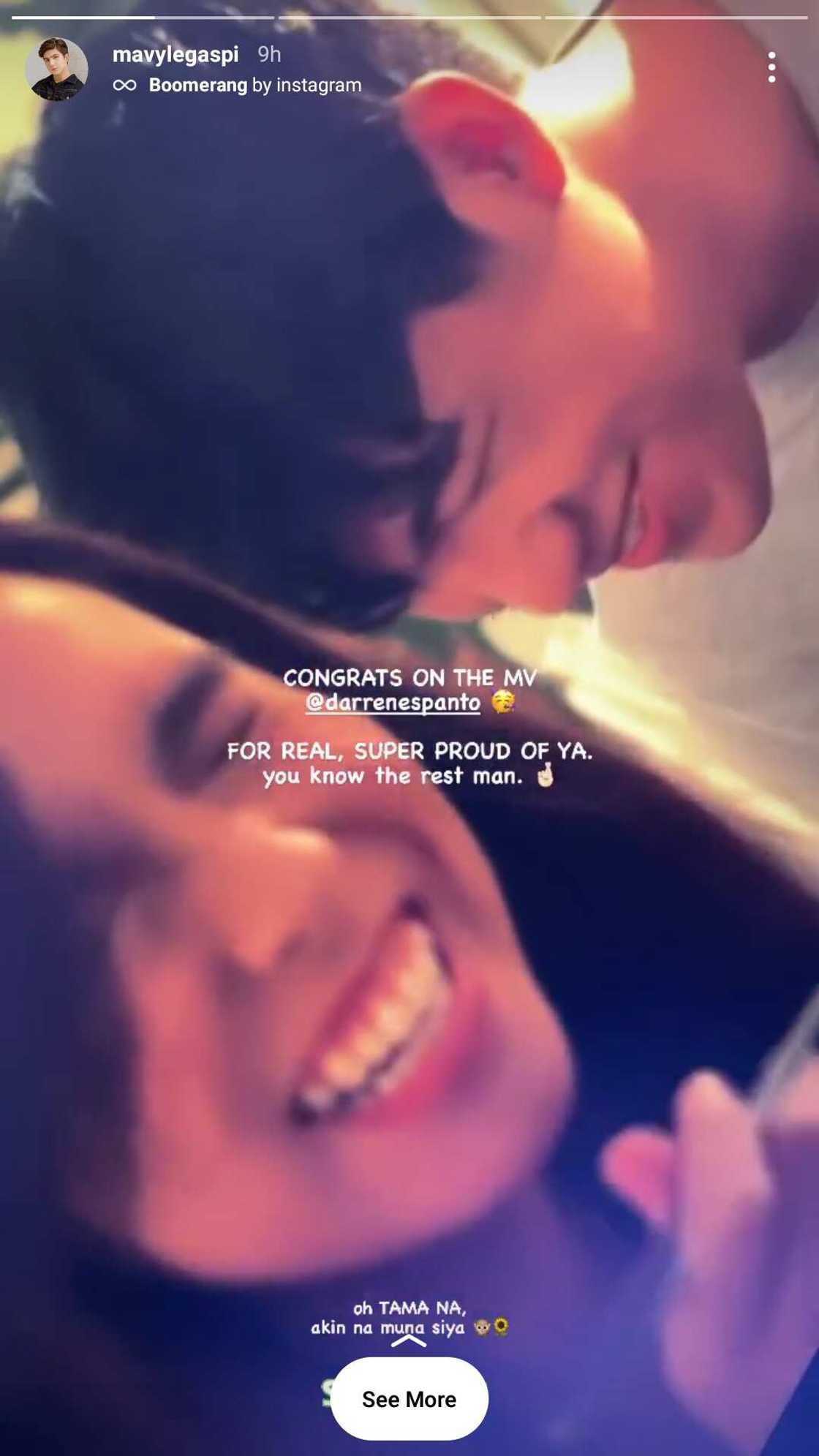 Mavy Legaspi tells Darren Espanto that Kyline Alcantara is his for now Mavy Legaspi tells Darren Espanto that Kyline Alcantara is his for now