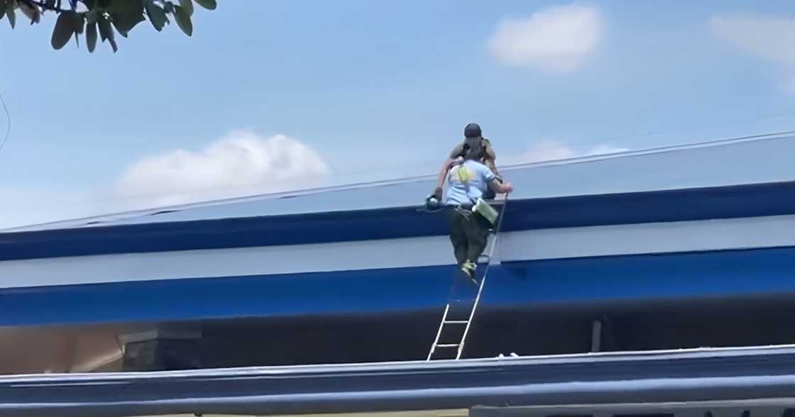 Video ng mga pulis na umakyat bubong ng KOJC Cathedral at nakaranas di inaasahang pangyayari, viral Video ng mga pulis na umakyat bubong ng KOJC Cathedral at nakaranas di inaasahang pangyayari, viral