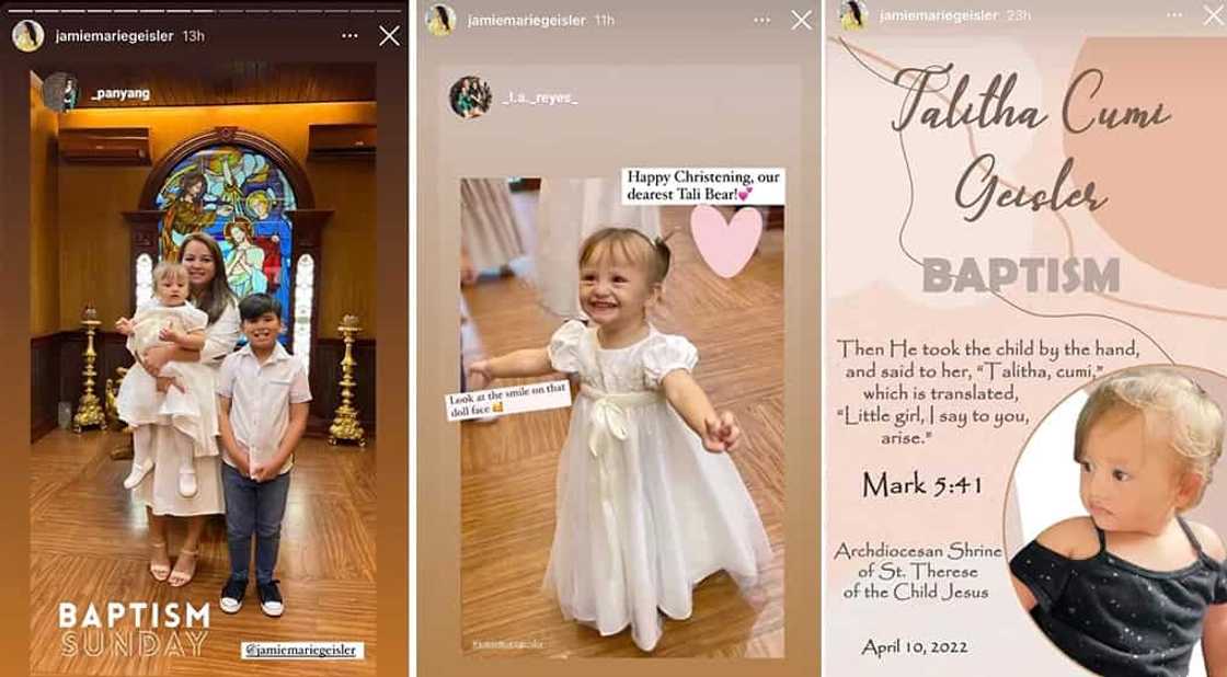 Baron Geisler & wife Jamie’s daughter Talitha gets baptized in Cebu