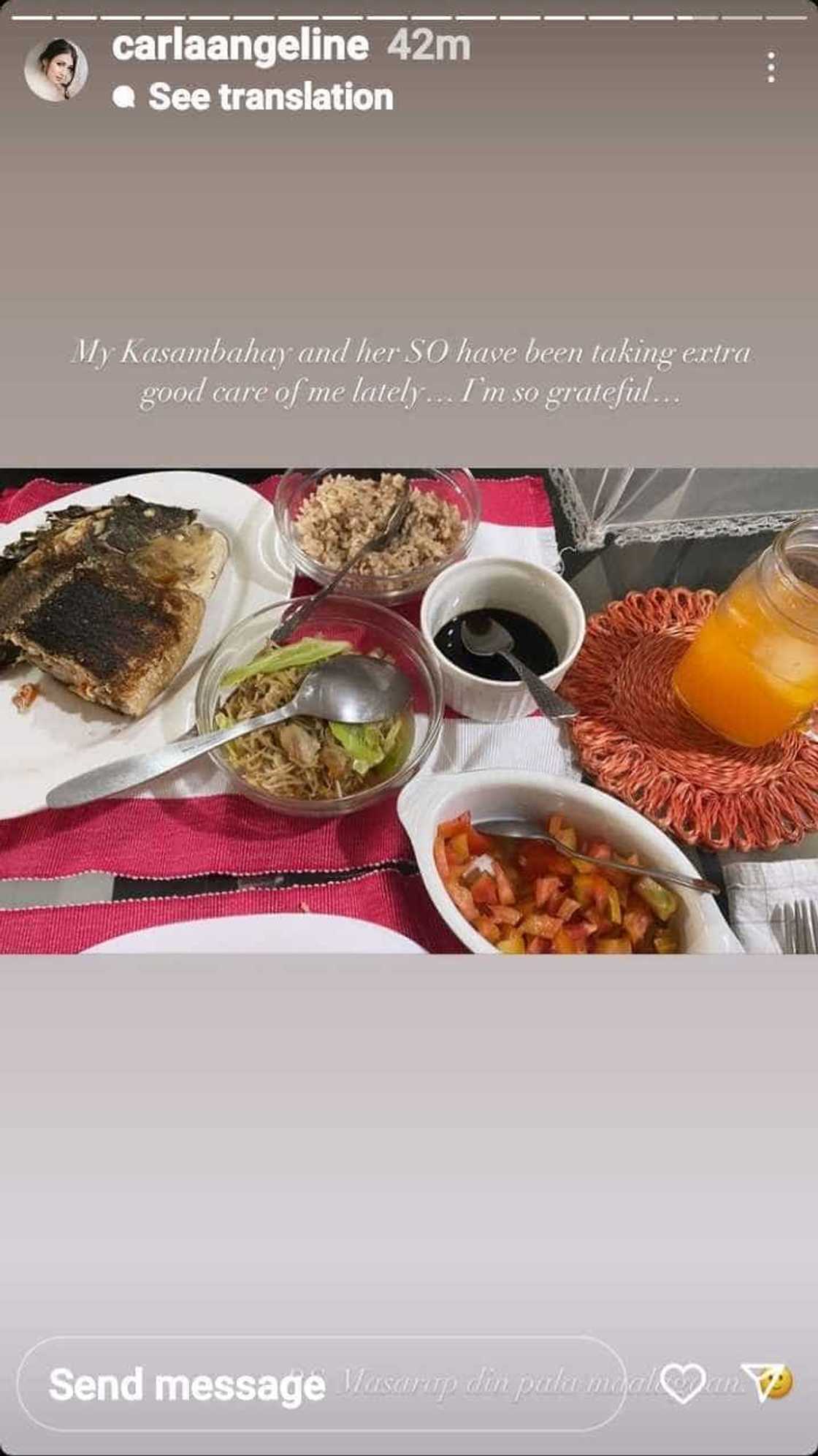 Carla Abellana, labis ang pasasalamat sa pag-aalaga sa kanya ng kanyang kasambahay Carla Abellana, labis ang pasasalamat sa pag-aalaga sa kanya ng kanyang kasambahay