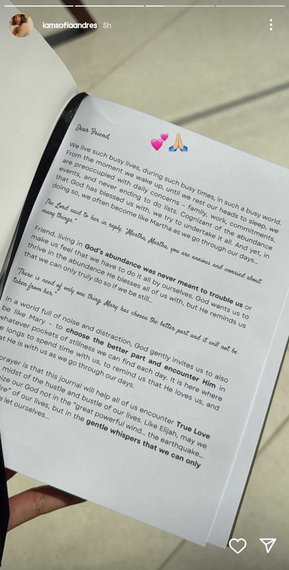 Sofia Andres reflects on "God's promise" online; uses Cup of Joe's Multo in Instagram Story Sofia Andres reflects on "God's promise" online; uses Cup of Joe's Multo in Instagram Story