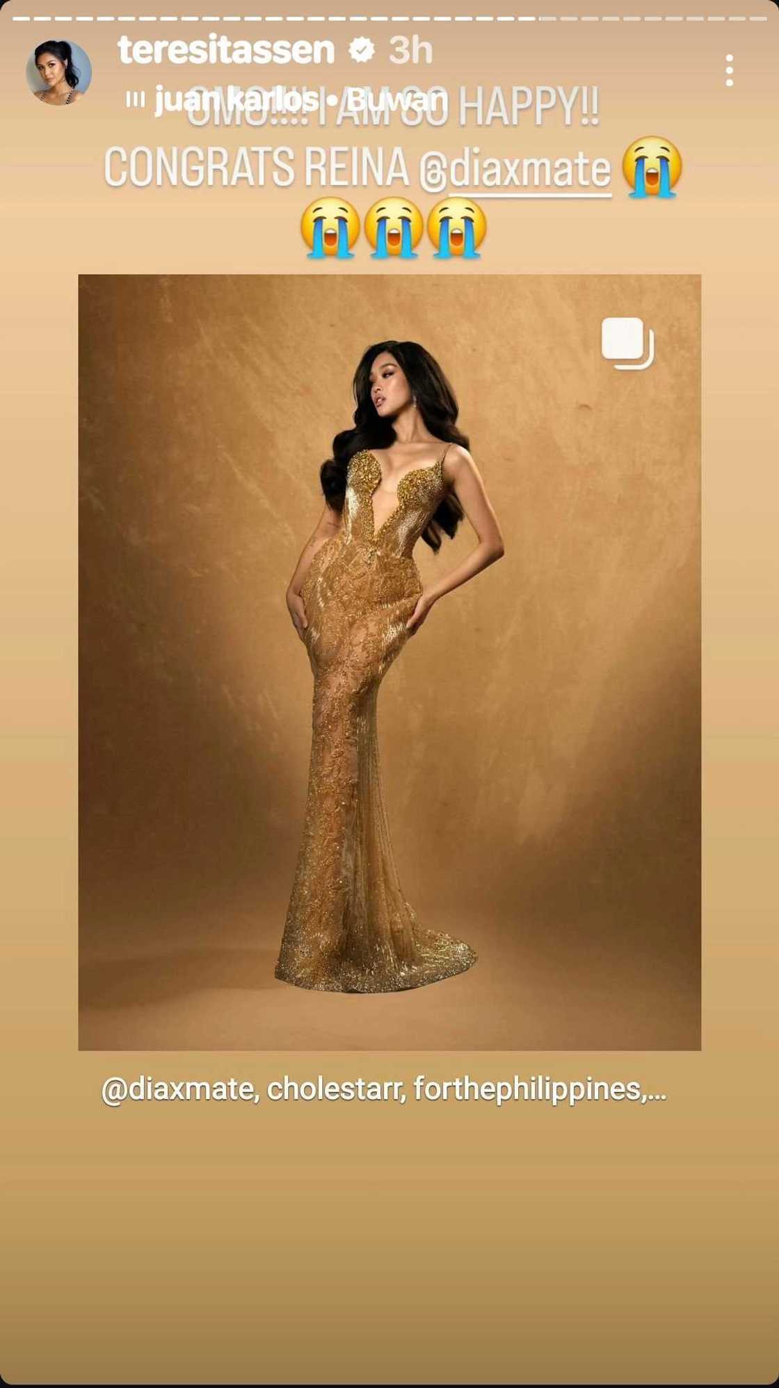 Winwyn Marquez, nag-react sa pagkakapanalo ni Dia Mate bilang Reina Hispanoamericana 2025 Winwyn Marquez, nag-react sa pagkakapanalo ni Dia Mate bilang Reina Hispanoamericana 2025