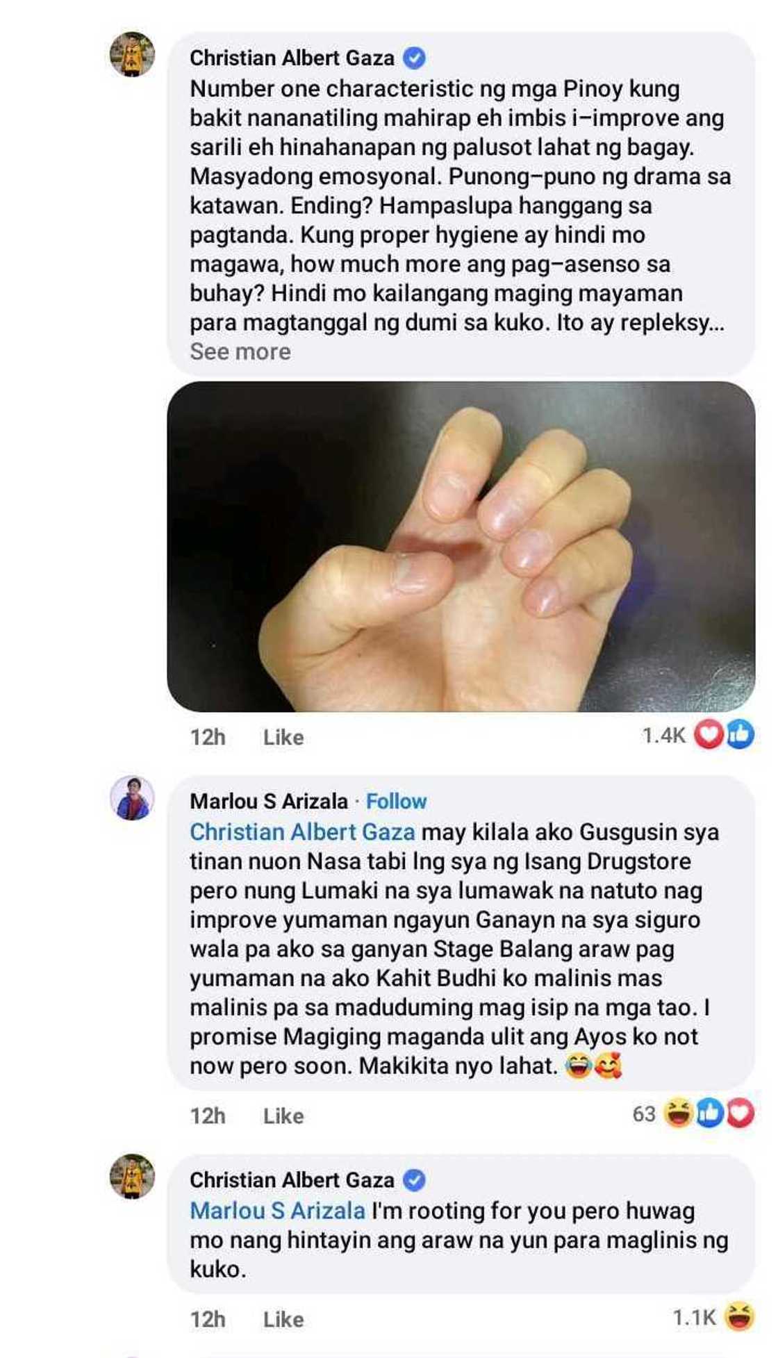 Xian Gaza, napuna ang kuko ni Xander Ford; convo nilang dalawa, viral