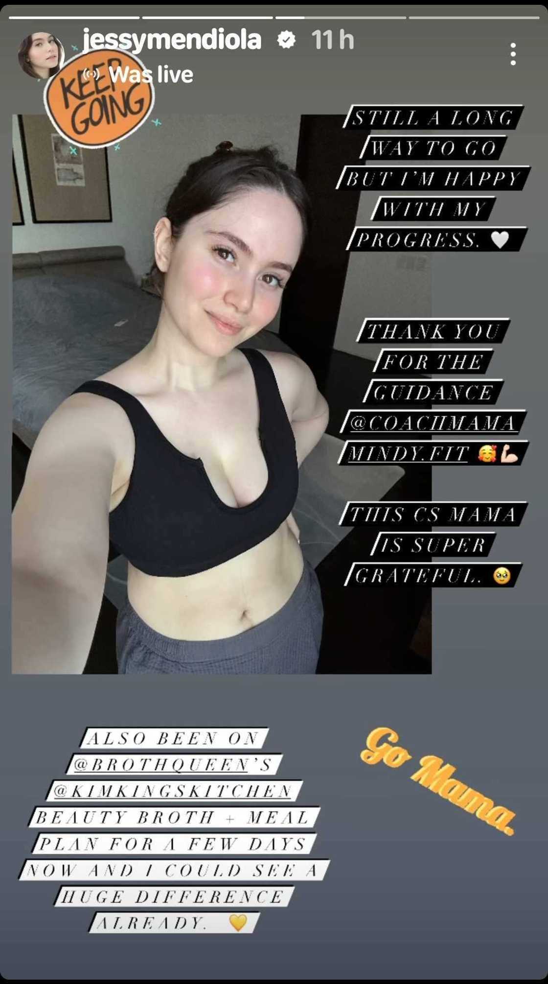Jessy Mendiola, ibinida ang post-pregnancy body; masaya sa progress ng pagbabalik-alindog niya Jessy Mendiola, ibinida ang post-pregnancy body; masaya sa progress ng pagbabalik-alindog niya