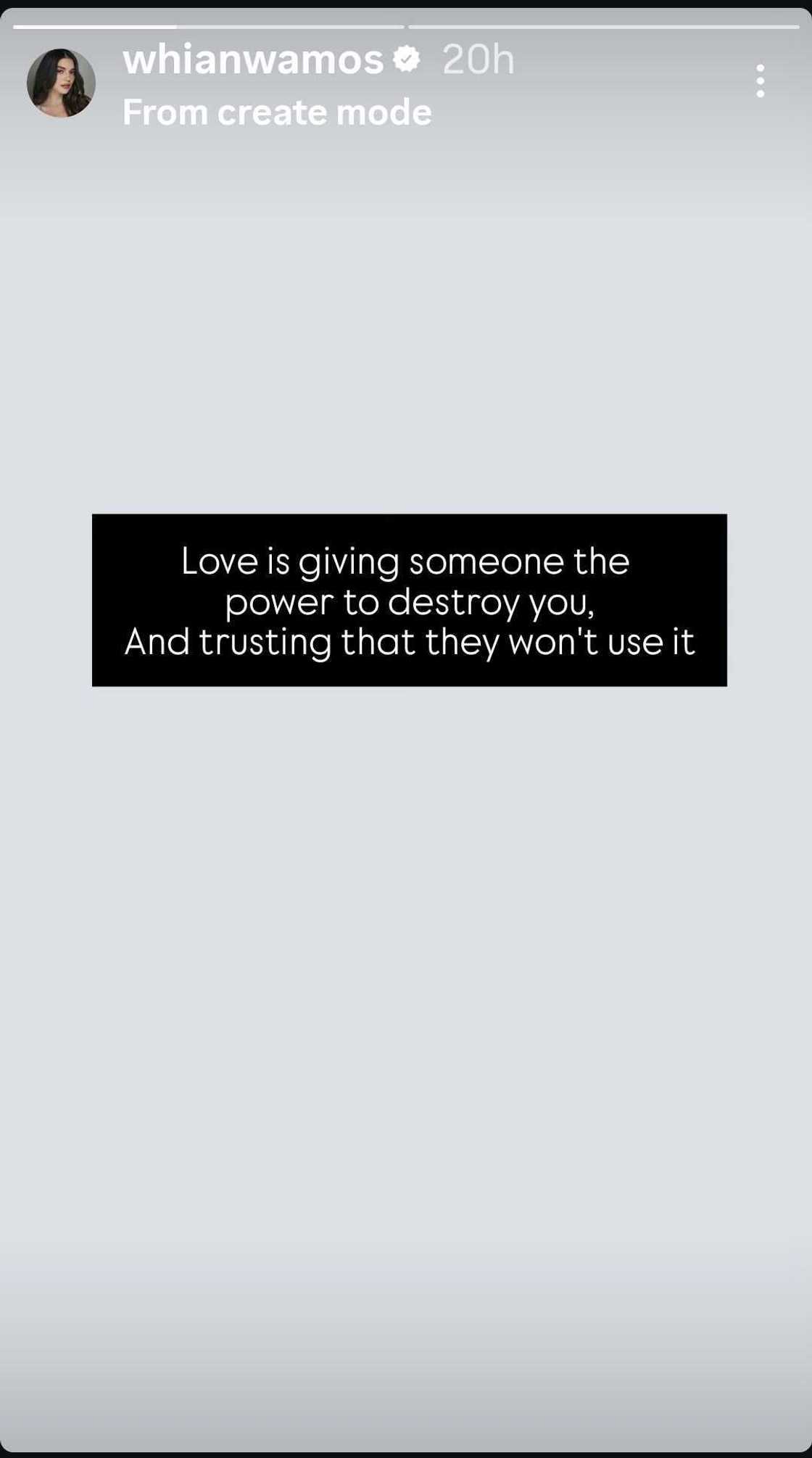 Rhian Ramos, nagbahagi ng cryptic post tungkol sa pag-ibig at tiwala Rhian Ramos, nagbahagi ng cryptic post tungkol sa pag-ibig at tiwala