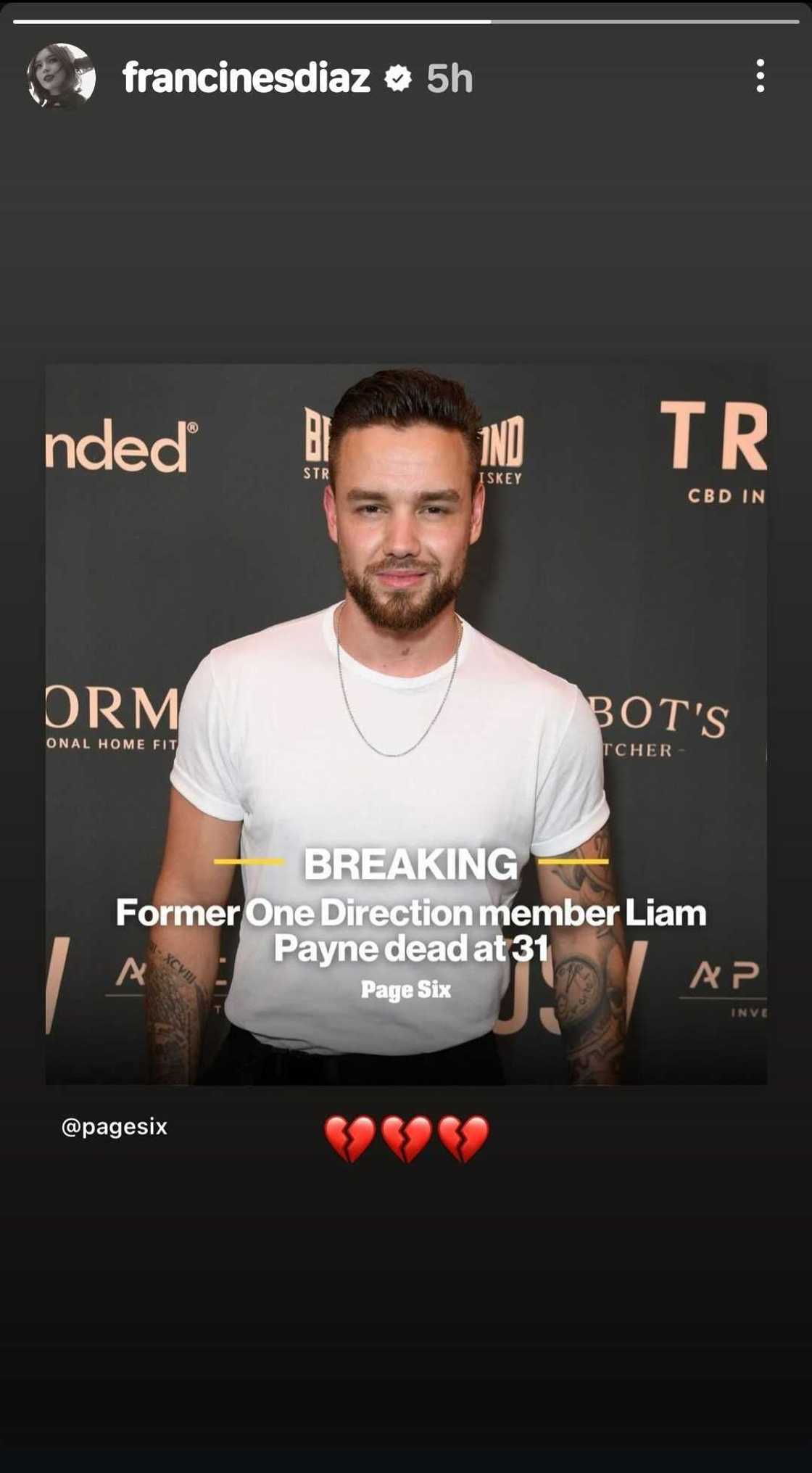 Francine Diaz, may reaksyon sa pagpanaw ni former One Direction singer Liam Payne