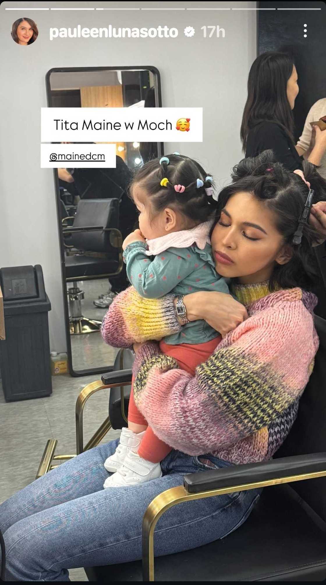 Pauleen Luna, ibinida ang sweet moment nina Maine Mendoza, Baby Mochi