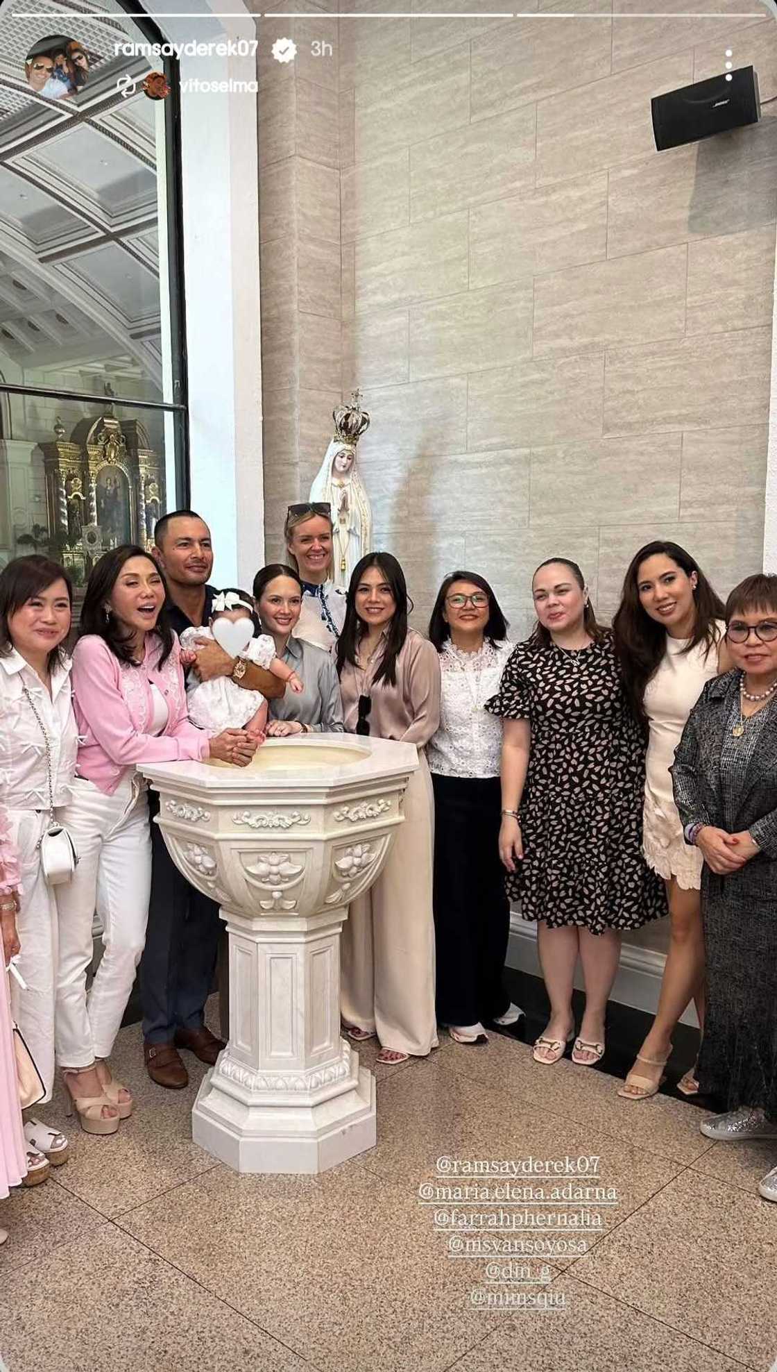 Anak nina Ellen Adarna at Derek Ramsay na si Baby Liana, bininyagan na Anak nina Ellen Adarna at Derek Ramsay na si Baby Liana, bininyagan na