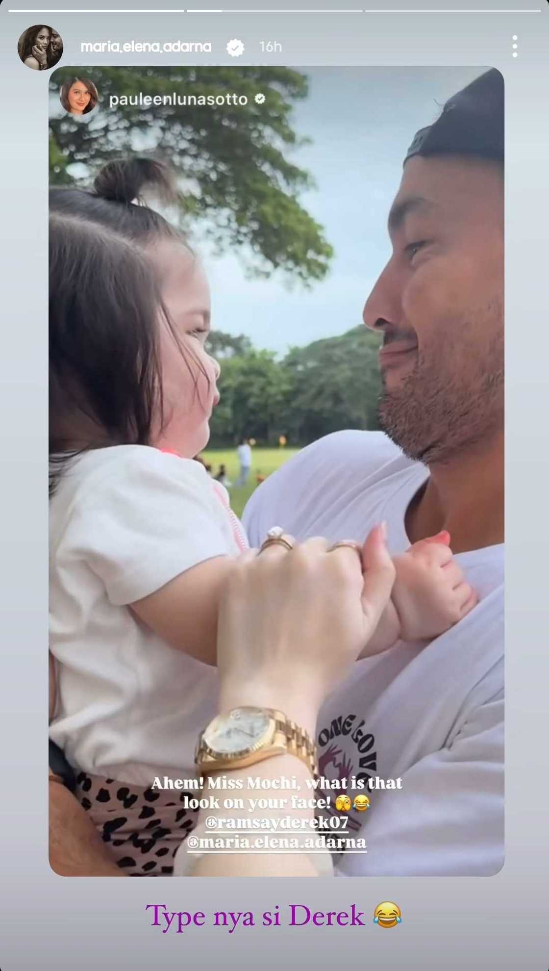 Video of Derek Ramsay playing with Pauleen Luna's daughter Mochi goes viral Video of Derek Ramsay playing with Pauleen Luna's daughter Mochi goes viral