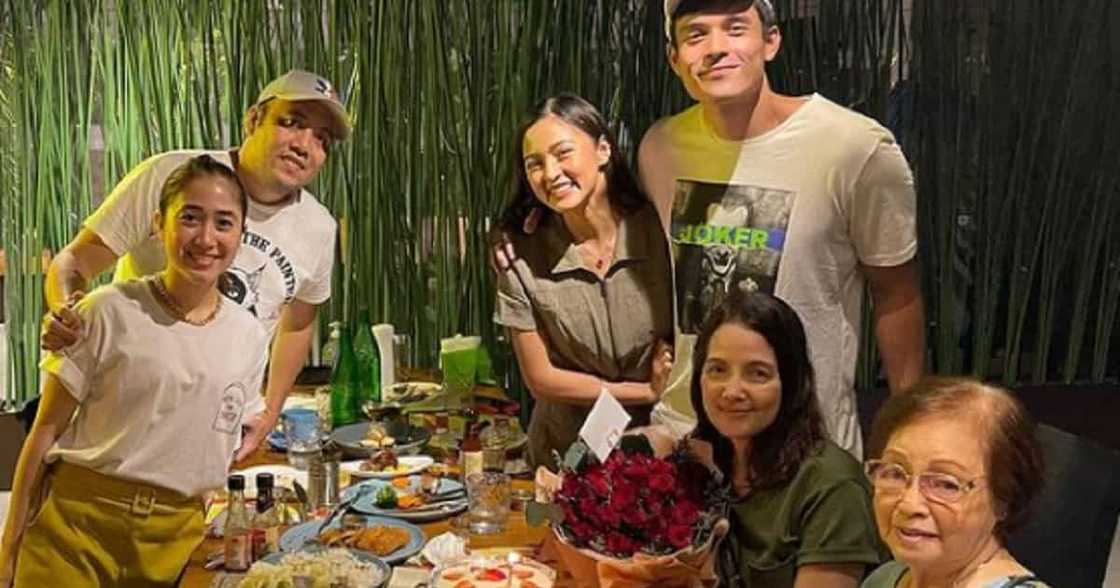 Kim Chiu attends birthday celebration of Xian Lim’s mother Mary Anne ...