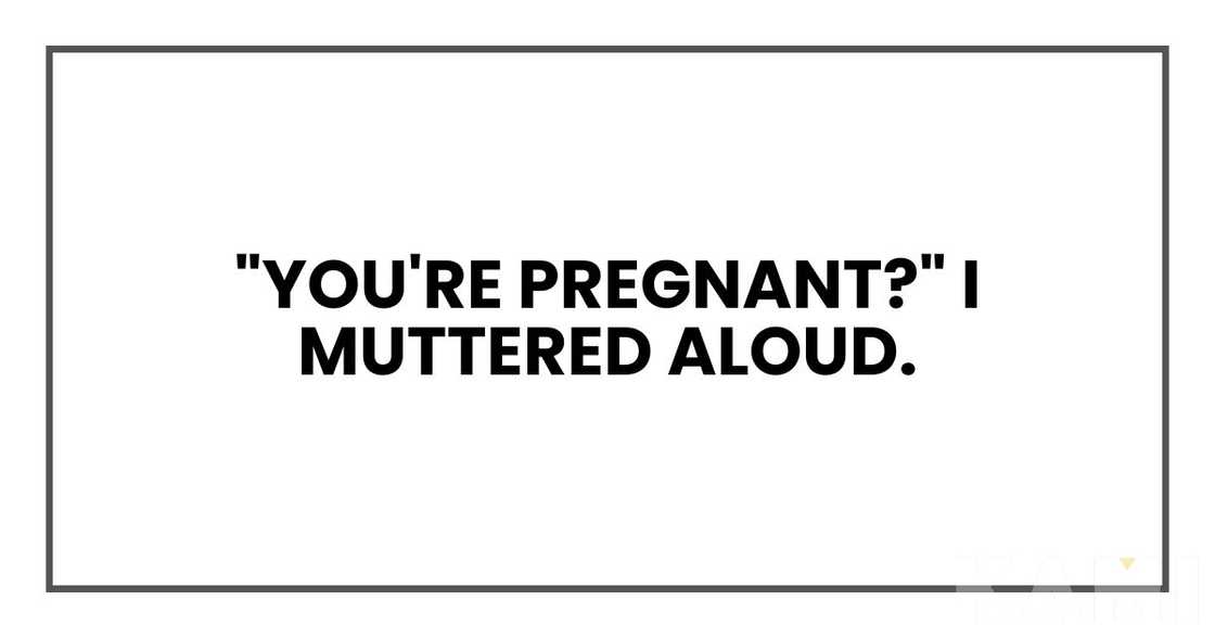 "You're pregnant, Lila?" I muttered aloud. "You're pregnant, Lila?" I muttered aloud.