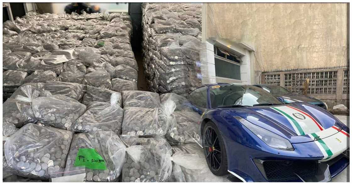 P50 milyong halaga ng barya at mga luxury cars, nadiskubreng nakaimbak sa isang bahay sa QC P50 milyong halaga ng barya at mga luxury cars, nadiskubreng nakaimbak sa isang bahay sa QC