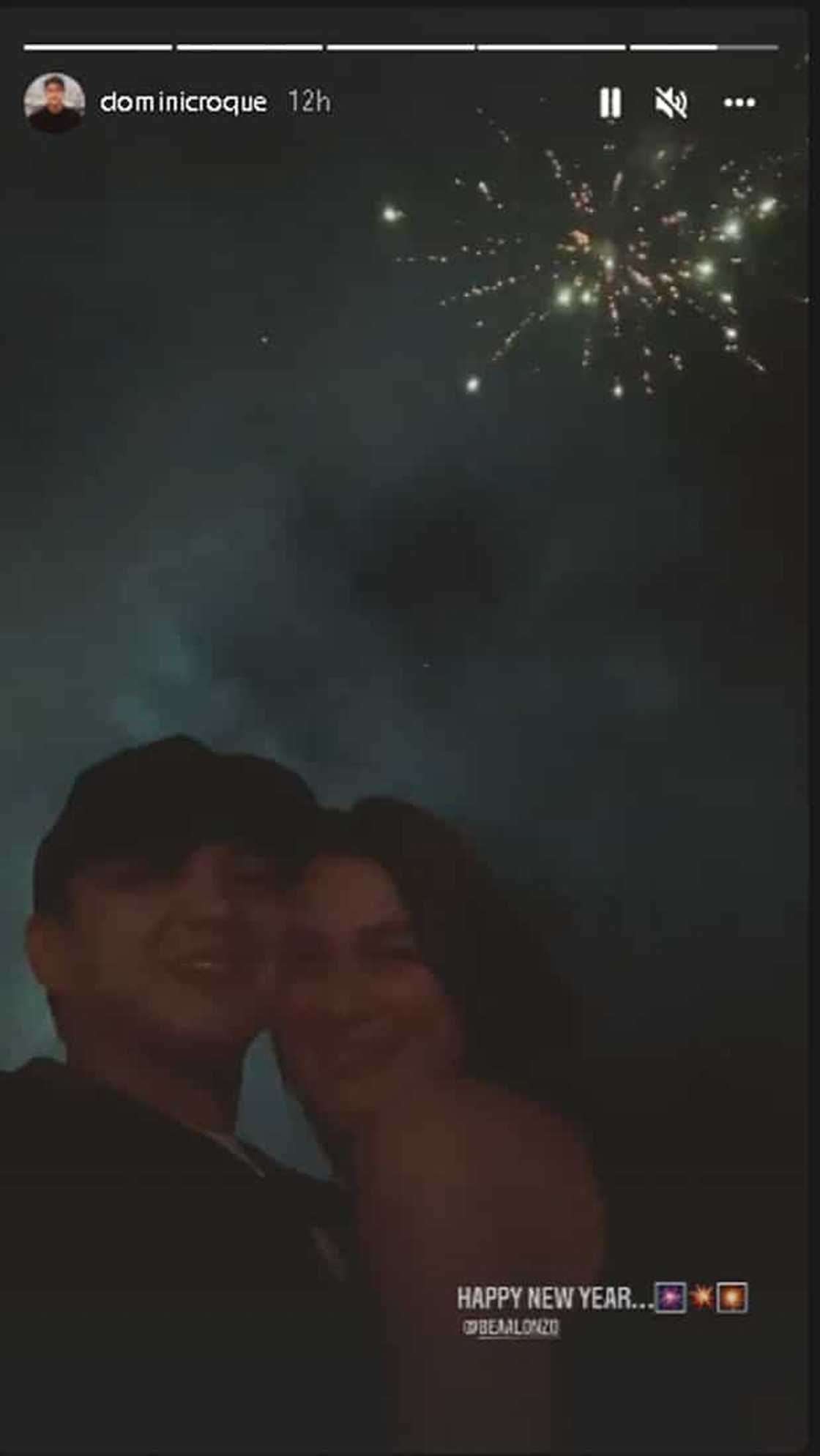 Bea Alonzo, Dominic Roque, nag-post ng video ng pagsalubong sa New Year