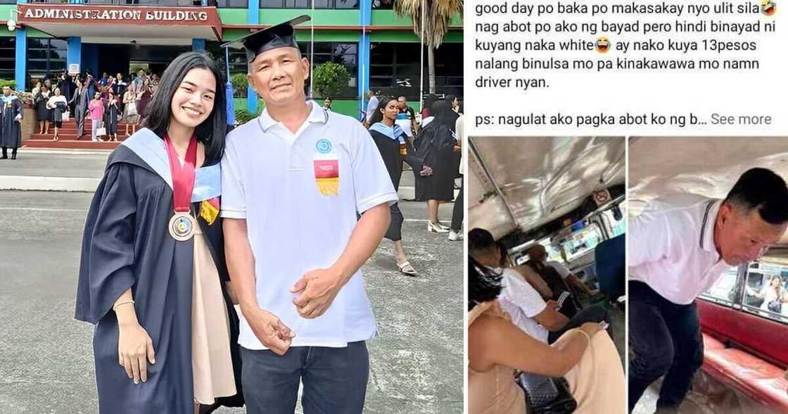 Cumlaude grad, nanlulumo sa ibinintang ng netizen na ibinulsa ng ama kanyang P13 na pamasahe Cumlaude grad, nanlulumo sa ibinintang ng netizen na ibinulsa ng ama kanyang P13 na pamasahe