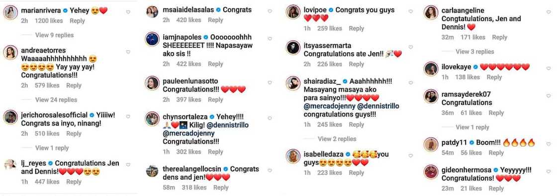 Celebrities react to Jennylyn Mercado, Dennis Trillo’s engagement, pregnancy: “Congratulations” Celebrities react to Jennylyn Mercado, Dennis Trillo’s engagement, pregnancy: “Congratulations”