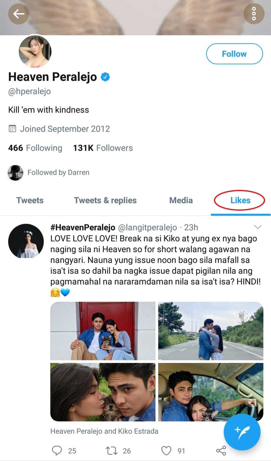 Heaven Peralejo shows appreciation to positive comments on her new relationship Heaven Peralejo shows appreciation to positive comments on her new relationship