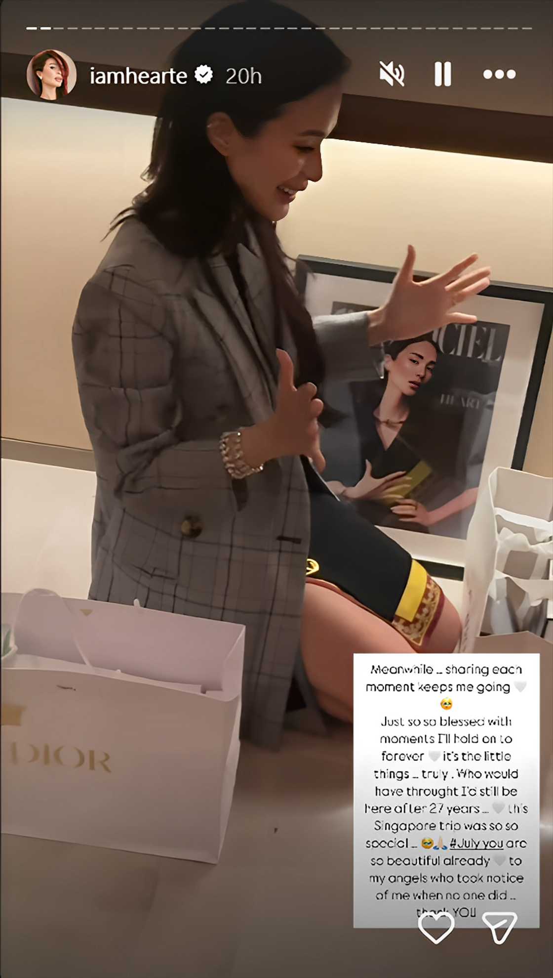 Heart Evangelista, inihayag sa isang post kung ano talaga mahalaga sa kanyang paglalakbay sa showbiz Heart Evangelista, inihayag sa isang post kung ano talaga mahalaga sa kanyang paglalakbay sa showbiz
