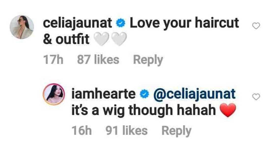 Heart Evangelista clarifies she just wearing a wig in her new viral photos Heart Evangelista clarifies she just wearing a wig in her new viral photos