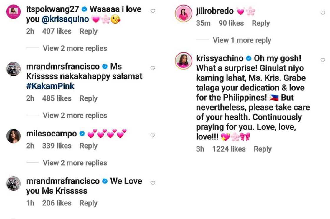 Celebs, nag-react sa unang post ni Kris Aquino matapos magsalita sa Tarlac rally ni VP Leni Celebs, nag-react sa unang post ni Kris Aquino matapos magsalita sa Tarlac rally ni VP Leni