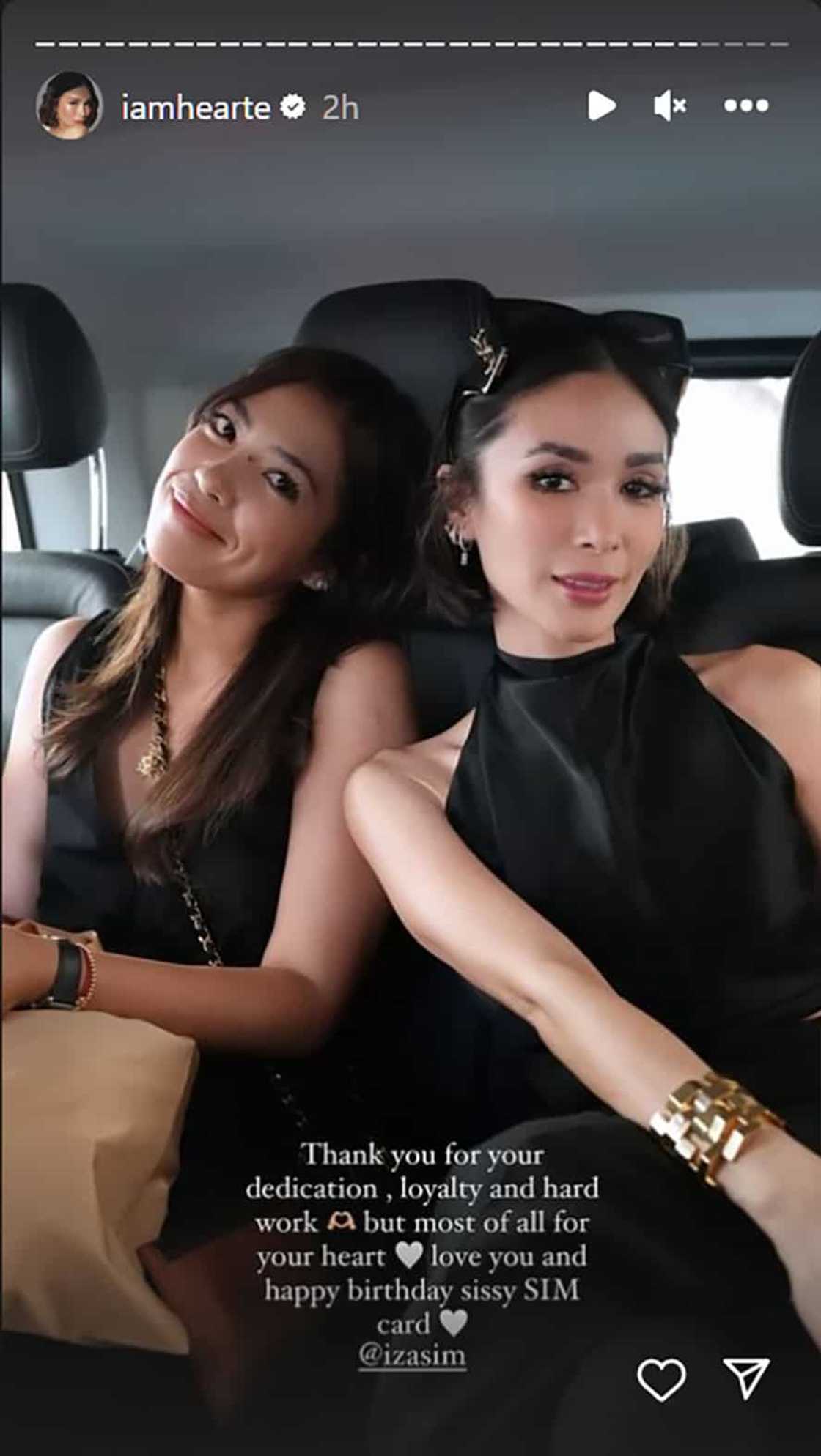 Heart Evangelista, binigyang-pugay ang kanyang stylist na si Iza Sim: “I'll always be here for you”