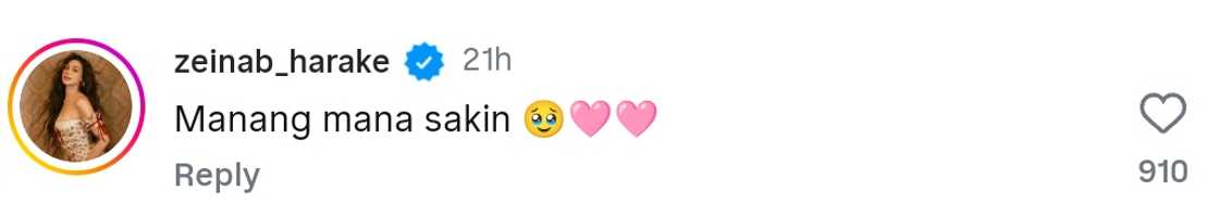 Zeinab Harake's comment to Bia