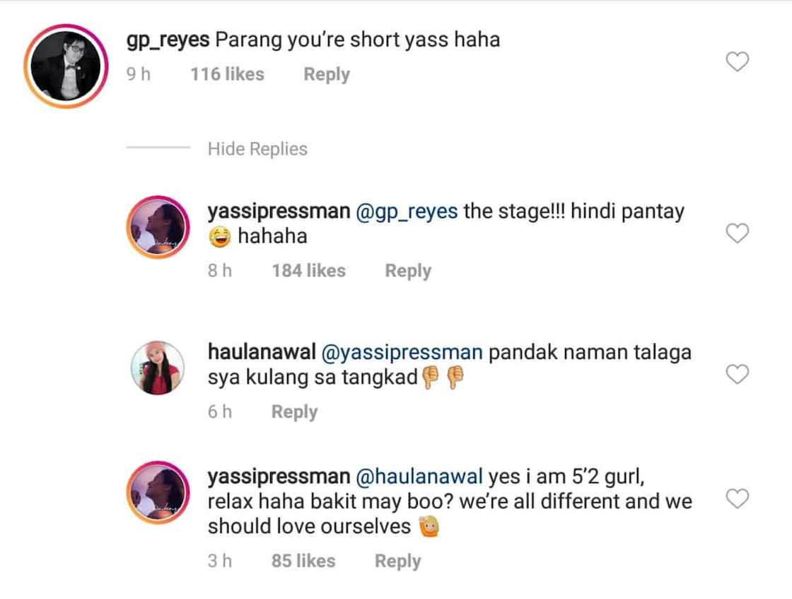 Yassi Pressman responds with class to 'pandak' comment from height-shamers Yassi Pressman responds with class to 'pandak' comment from height-shamers