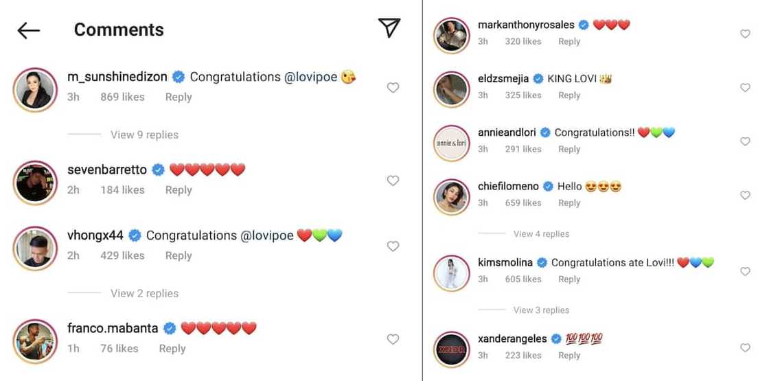 Celebrities congratulate and welcome Lovi Poe to the Kapamilya network