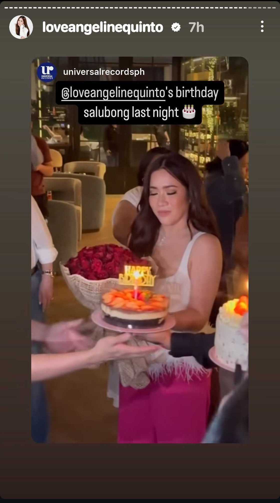 Angeline Quinto, ipinasilip ang masayang birthday salubong niya