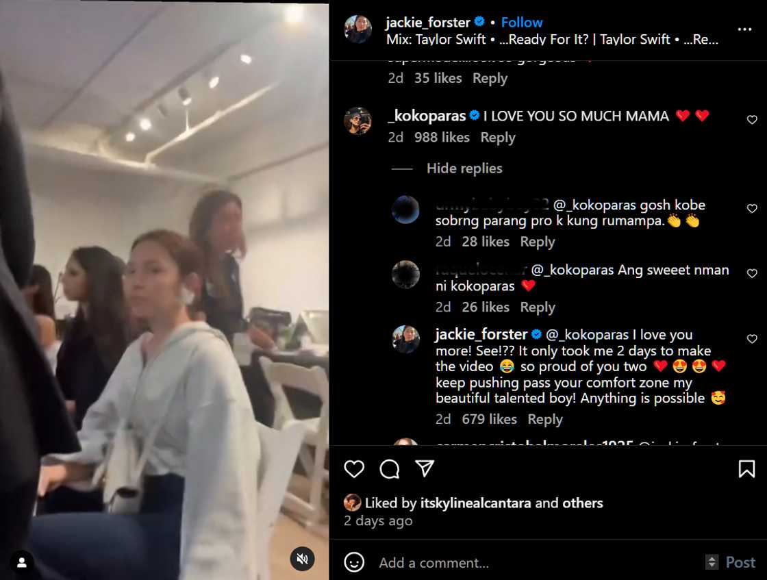 Jackie Forster, inihayag kung gaano siya ka-proud kina Kobe Paras at Kyline Alcantara