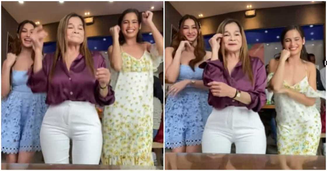 Mommy Carmen, nakipagsabayan sa sayawan kina Jasmin Curtis at Liezel Lopez Mommy Carmen, nakipagsabayan sa sayawan kina Jasmin Curtis at Liezel Lopez