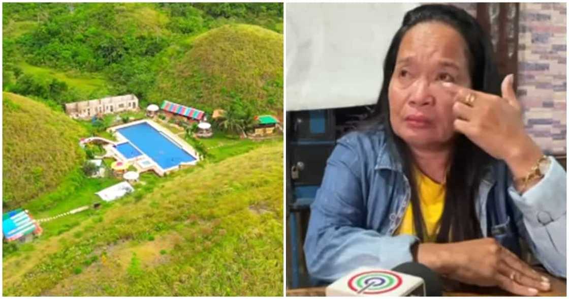 Manager ng resort sa Chocolate Hills, emosyonal habang nakikiusap sa interview Manager ng resort sa Chocolate Hills, emosyonal habang nakikiusap sa interview