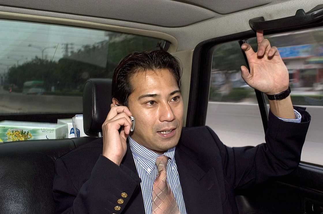 Man on a business trip