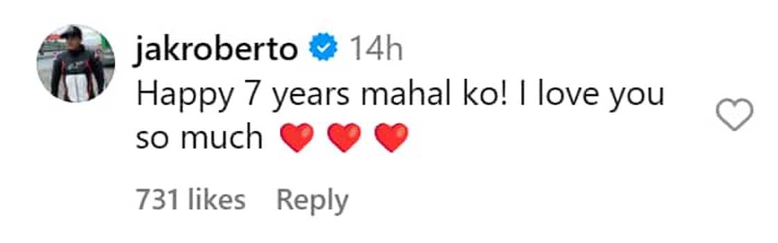 Barbie Forteza pens heartfelt message for Jak Roberto on their 7th anniversary Barbie Forteza pens heartfelt message for Jak Roberto on their 7th anniversary