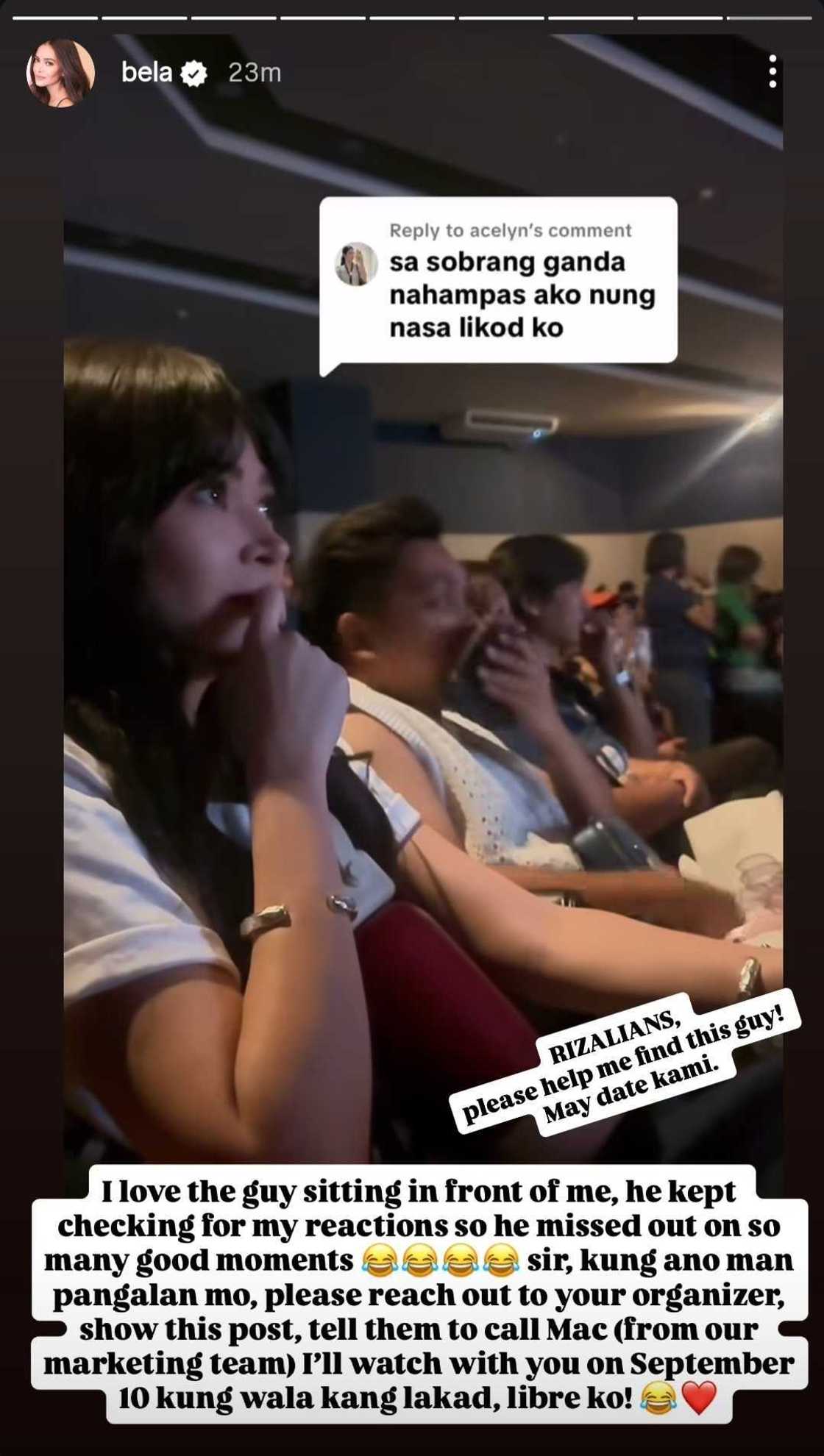 Bela Padilla, may pinapahanap na lalaki na kinaaliwan niya: "May date kami"