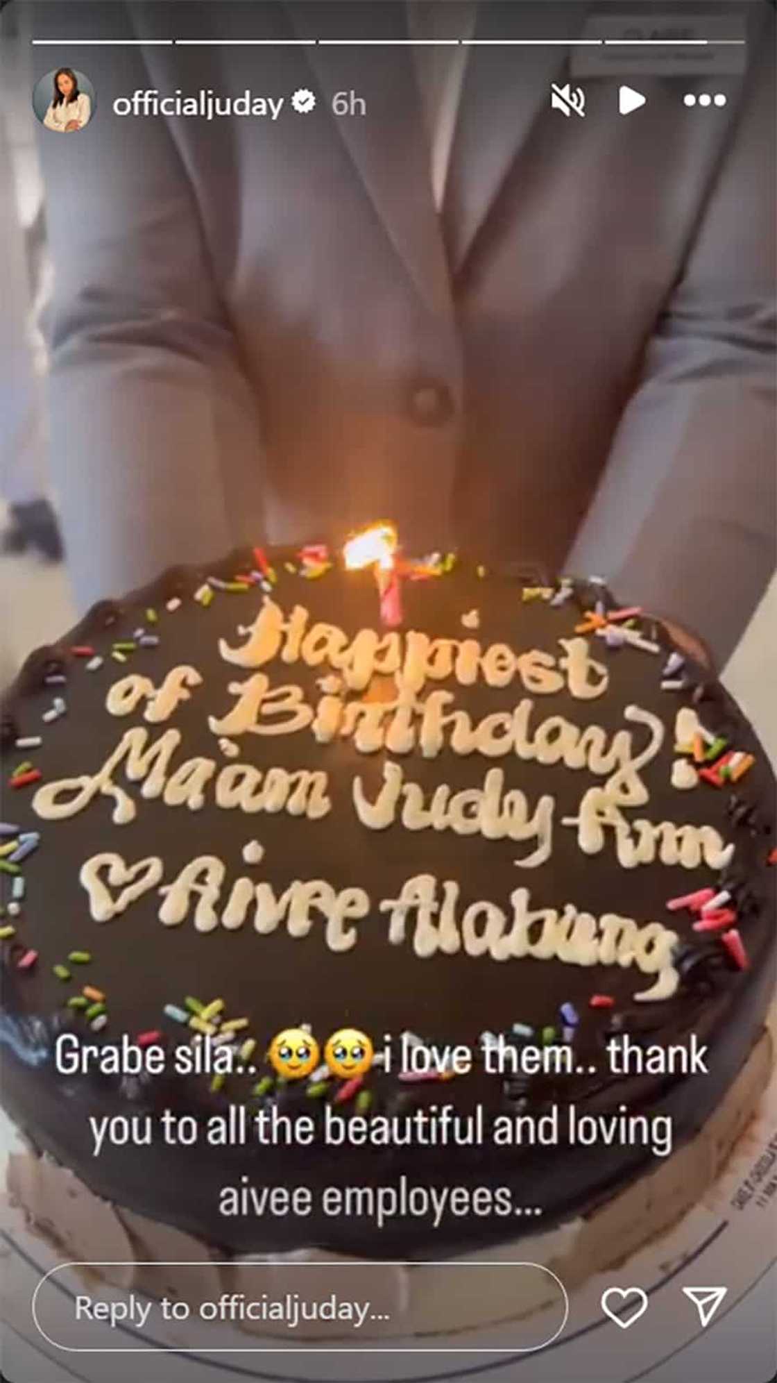 Judy Ann Santos, sinorpresa ng Aivee Clinic sa kanyang birthday: “Thank you so much” Judy Ann Santos, sinorpresa ng Aivee Clinic sa kanyang birthday: “Thank you so much”