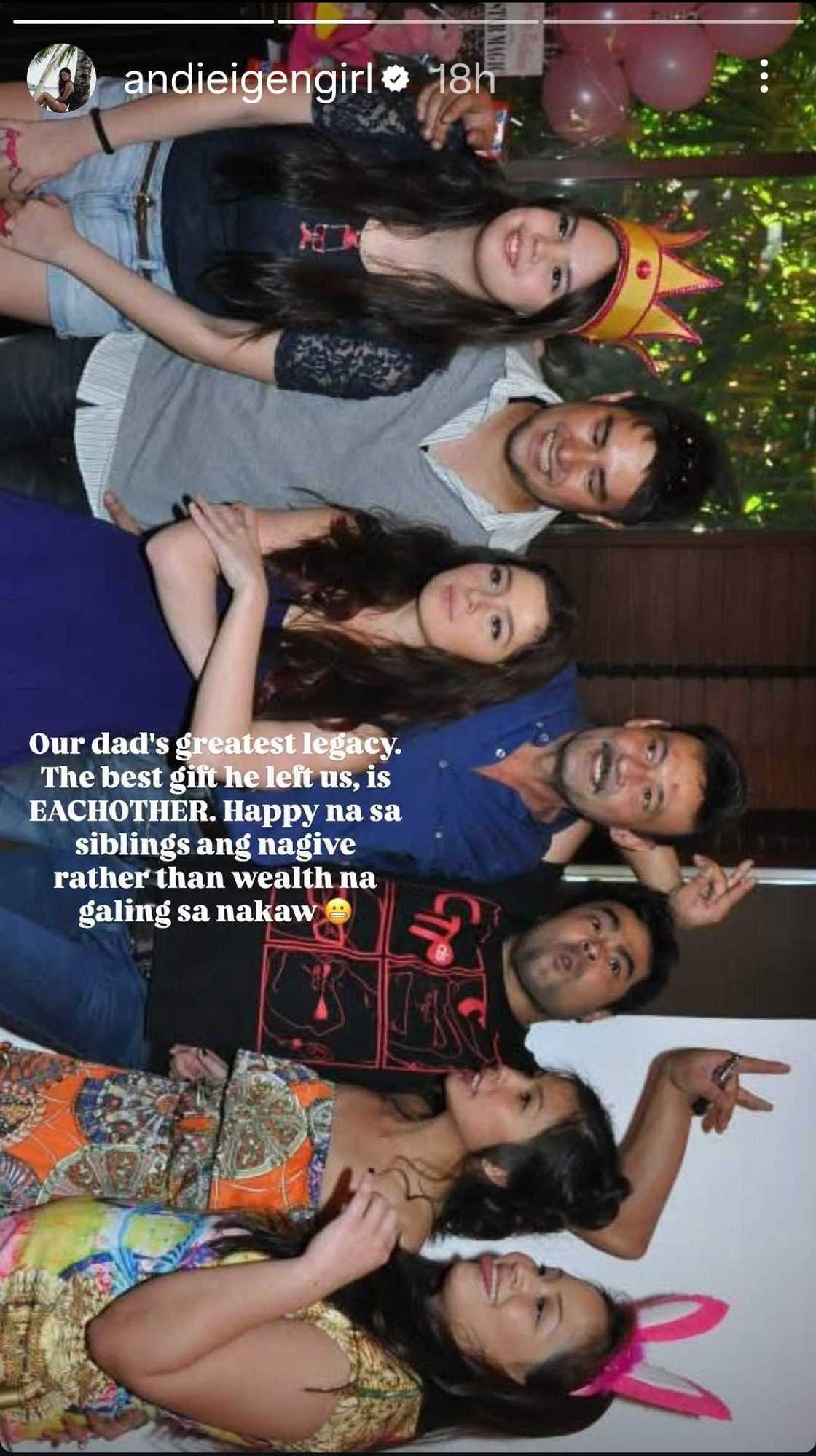 Andi Eigenmann reflects on father Mark Gil’s “best gift” that surpasses “wealth na galing sa nakaw” Andi Eigenmann reflects on father Mark Gil’s “best gift” that surpasses “wealth na galing sa nakaw”