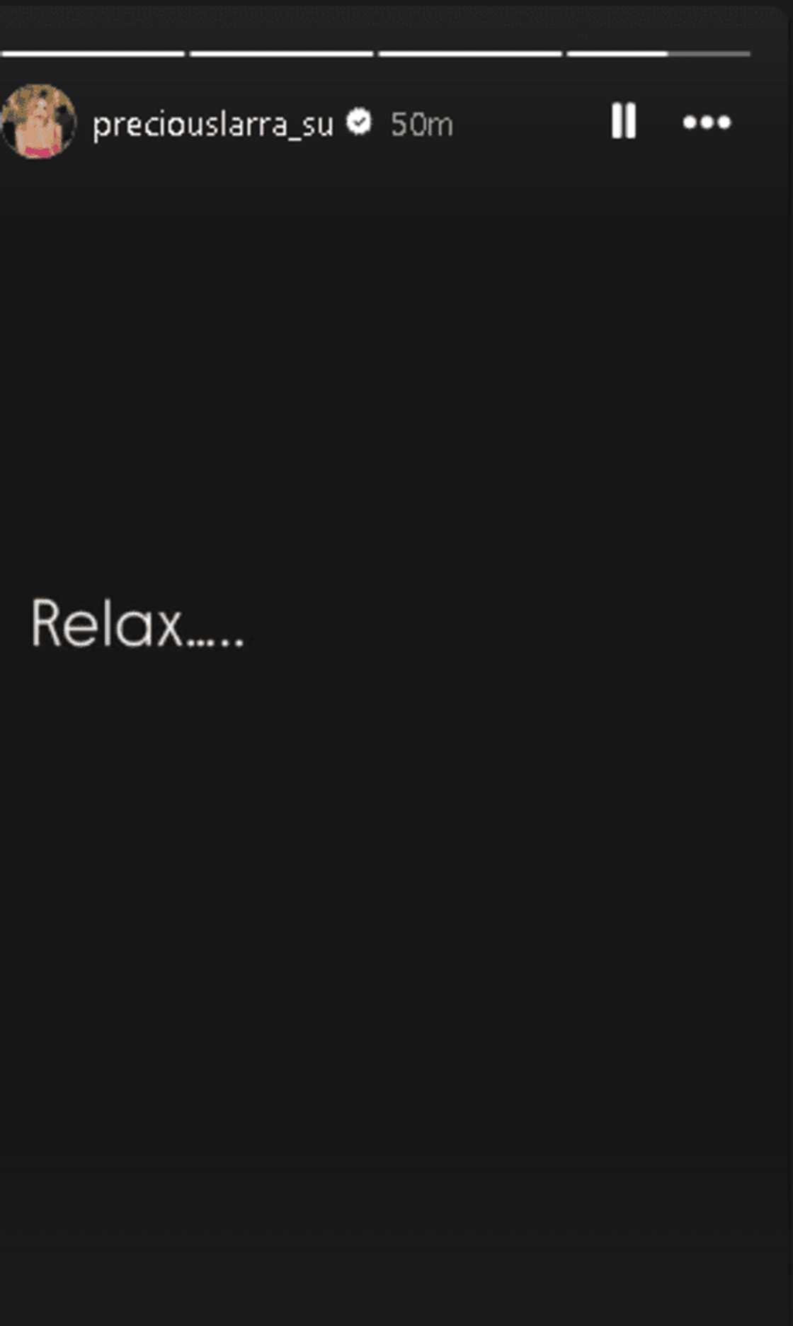 Precious Lara Su: "'Glad I'm the girl being talked abt and not the miserable one doing the talking" Precious Lara Su: "'Glad I'm the girl being talked abt and not the miserable one doing the talking"