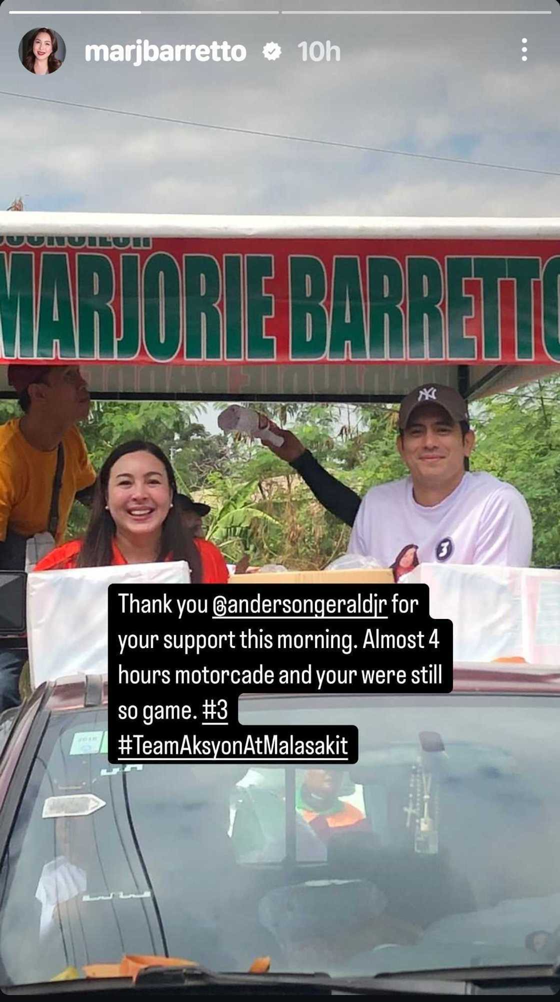 Marjorie Barretto, may mensahe ng pasasalamat para kay Gerald Anderson Marjorie Barretto, may mensahe ng pasasalamat para kay Gerald Anderson