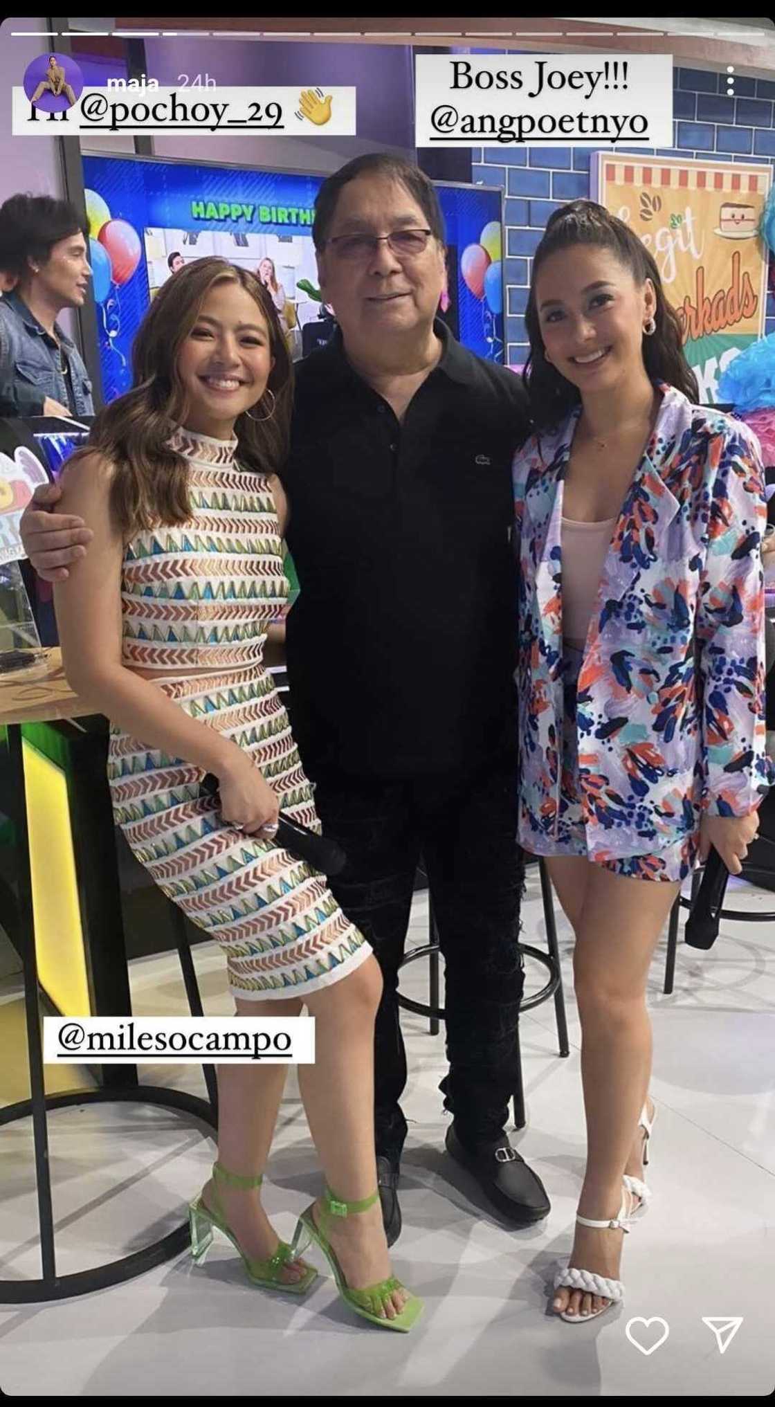 Maja Salvador, di makapaniwalang nakasama ang mga "legends" ng 'Eat Bulaga' sa stage Maja Salvador, di makapaniwalang nakasama ang mga "legends" ng 'Eat Bulaga' sa stage