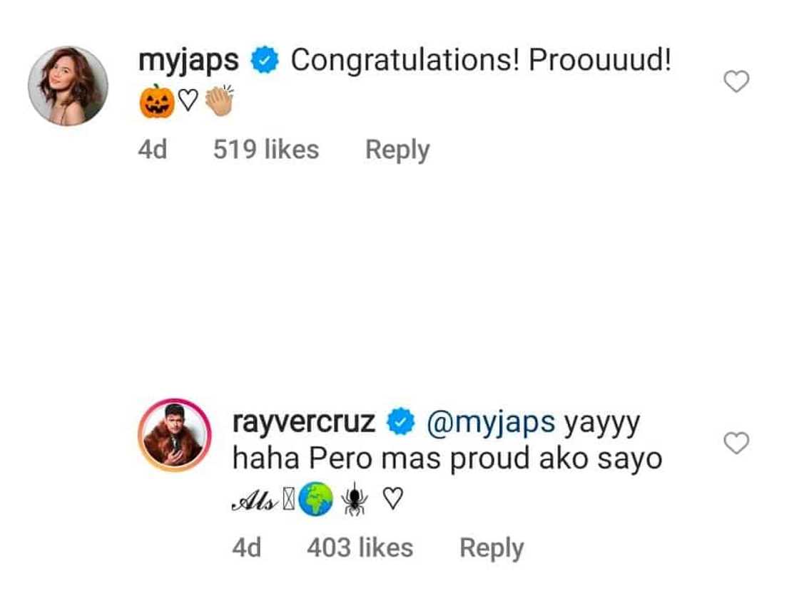 Rayver Cruz at Julie Anne San Jose, pinakilig muli ang netizens sa kanilang sweet na pag-uusap sa IG Rayver Cruz at Julie Anne San Jose, pinakilig muli ang netizens sa kanilang sweet na pag-uusap sa IG