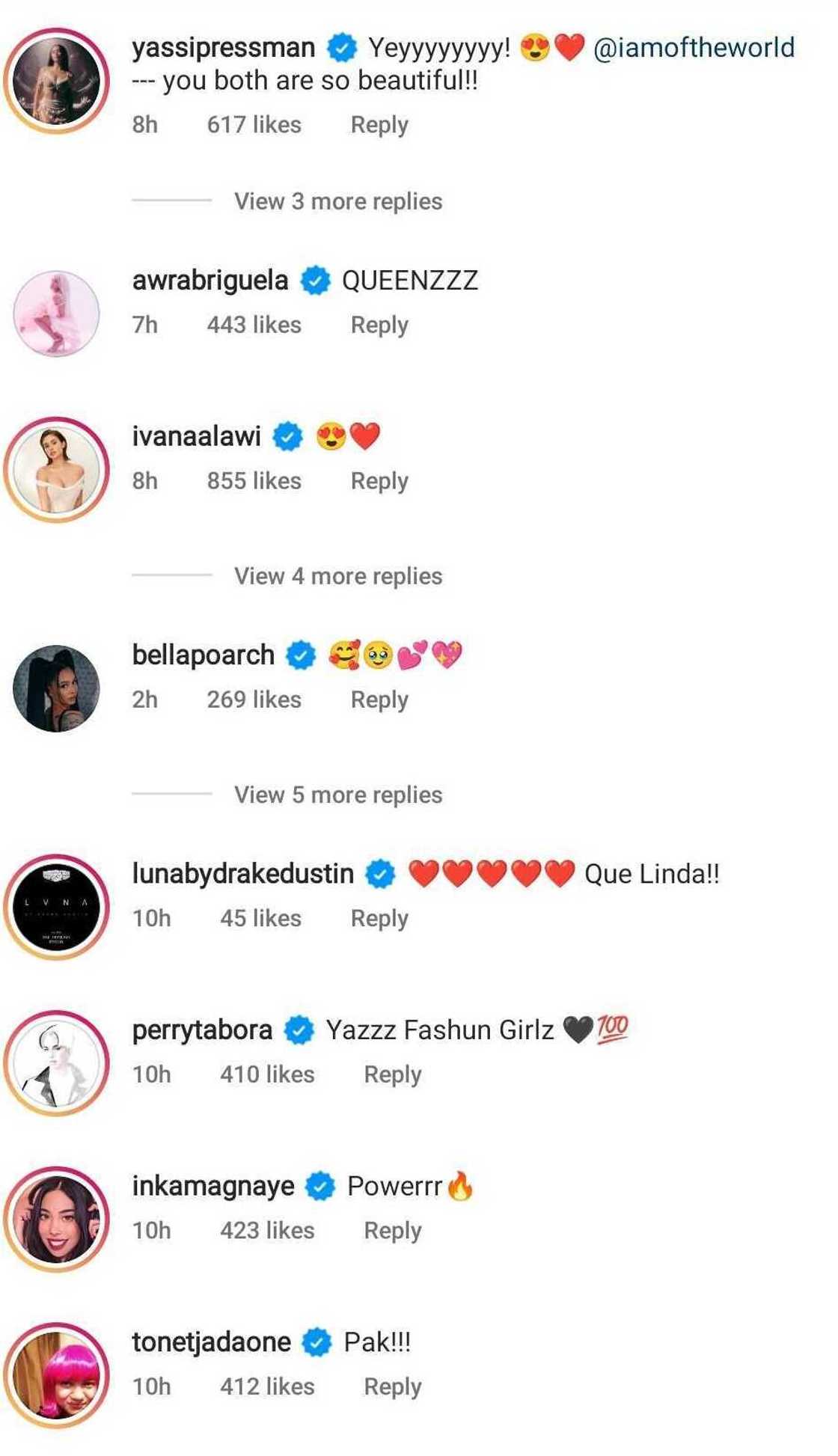 Celebrities gush over Liza Soberano's stunning pics with Bella Poarch Celebrities gush over Liza Soberano's stunning pics with Bella Poarch