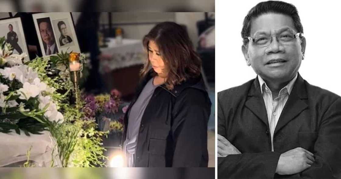 Jessica Soho, nakiramay sa unang araw ng burol ni Mike Enriquez Jessica Soho, nakiramay sa unang araw ng burol ni Mike Enriquez