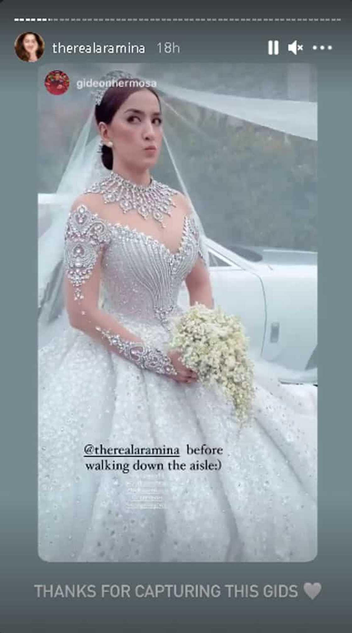 Video ni Ara Mina na pinapa-relax ang sarili bago ang bonggang bridal walk, viral