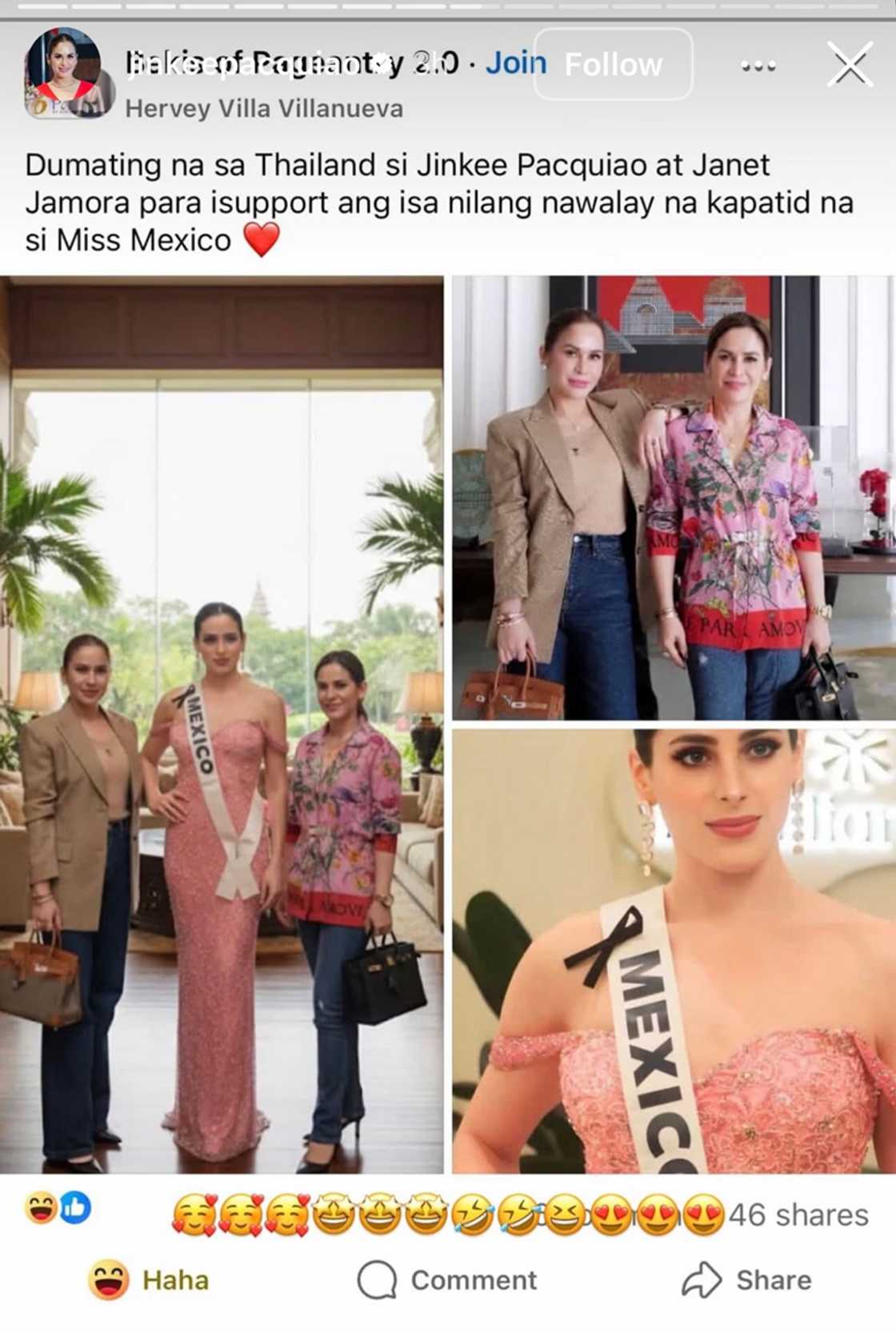Jinkee Pacquiao reacts to jokes on her resemblance to Miss Universe 2025 queen Jinkee Pacquiao reacts to jokes on her resemblance to Miss Universe 2025 queen