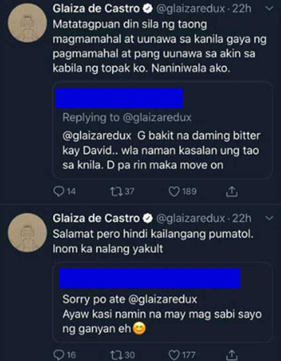 Glaiza de Castro receives "malandi" comment, "demonyo" for Irish boyfriend, but gives the perfect retort Glaiza de Castro receives "malandi" comment, "demonyo" for Irish boyfriend, but gives the perfect retort