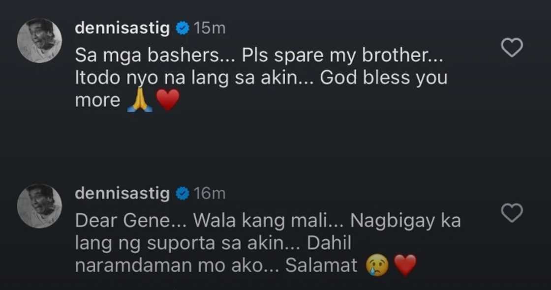 Dennis Padilla, nanawagang huwag i-bash ang kapatid na si Gene Padilla Dennis Padilla, nanawagang huwag i-bash ang kapatid na si Gene Padilla